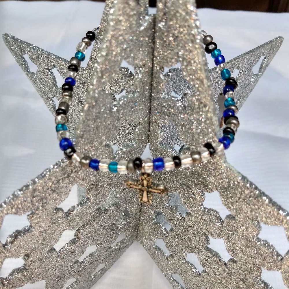 Handcrafted Beaded Charm Bracelet